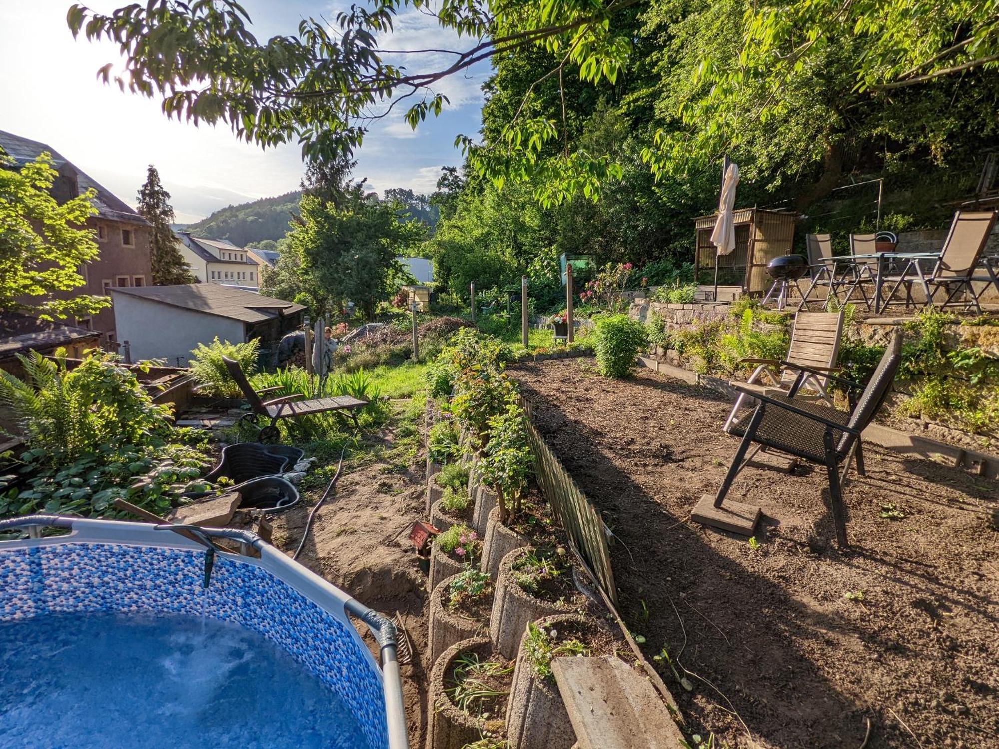 R1 - Urlaubsmagie - Bad Schandau Fusslaeufig, Garten Rathmannsdorf Exterior photo